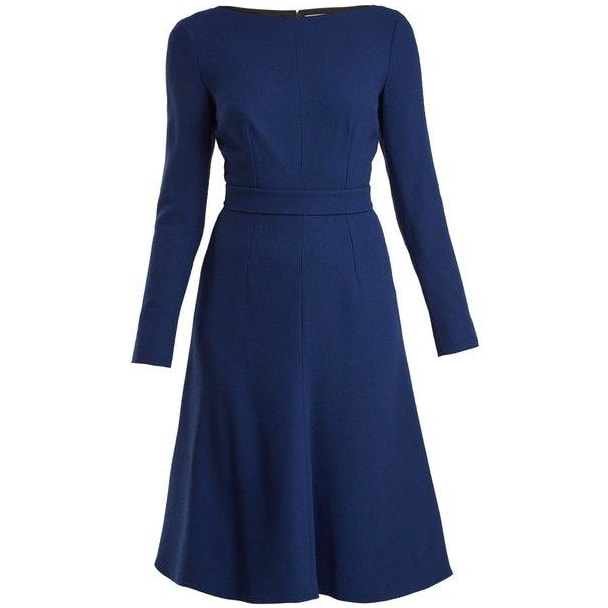 Emilia Wickstead 'Kate' Royal Blue A-line Dress