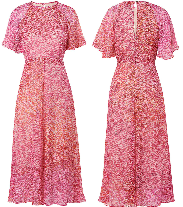 L.K. Bennett Silk 'Madison' Dress in pink