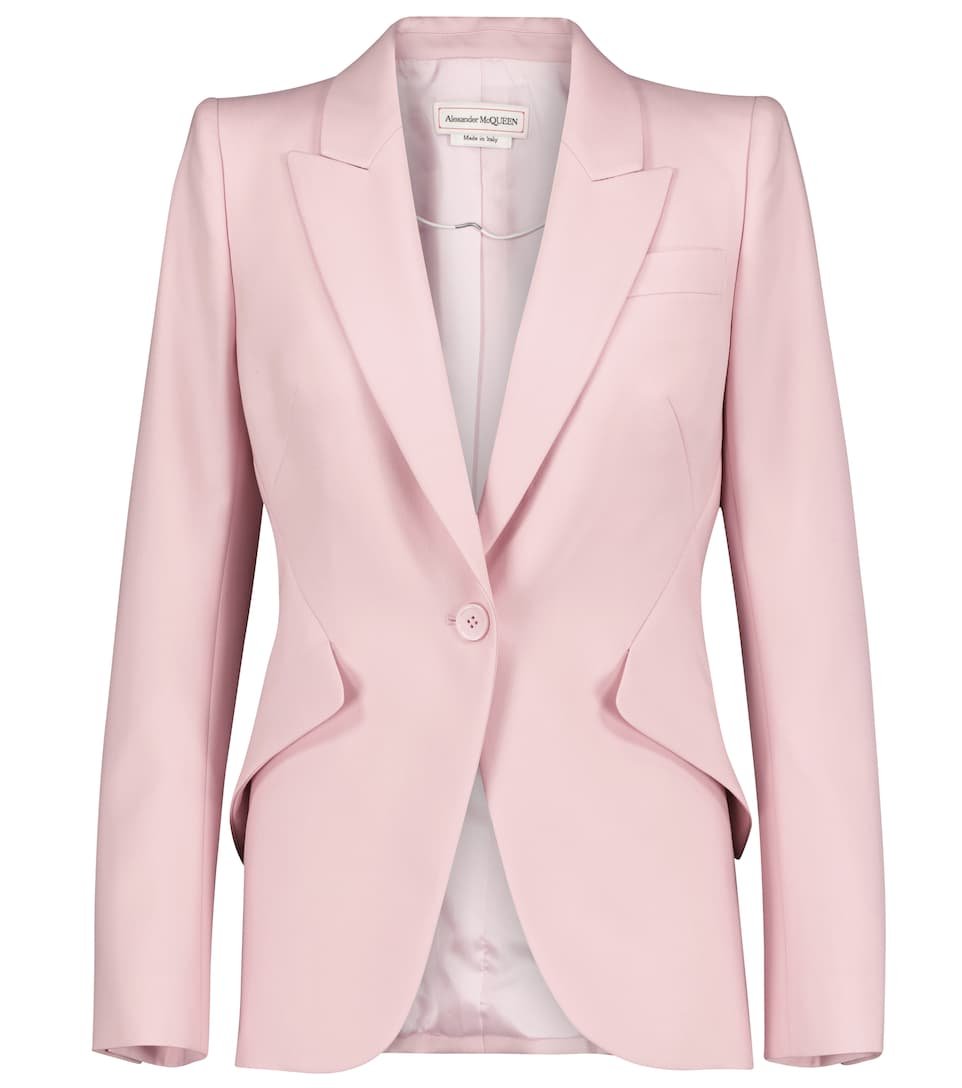 Alexander McQueen Tailored Suit Blazer in Pink