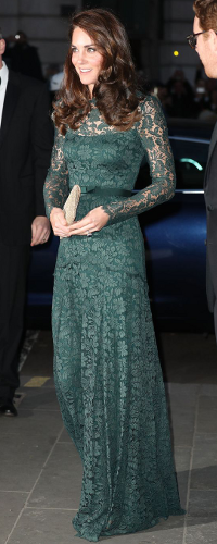 Wilbur & Gussie Charlie Clutch in Gold Glitter as seen on Kate Middleton, The Duchess of Cambridge.