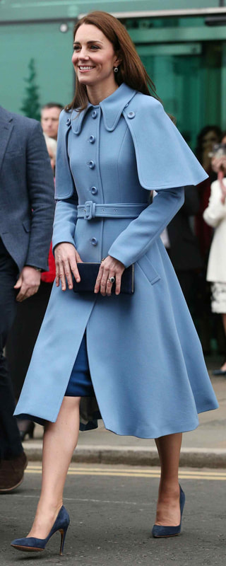 Mulberry Ashleigh Virgin Wool Coat as seen on Kate Middleton, The Duchess of Cambridge.