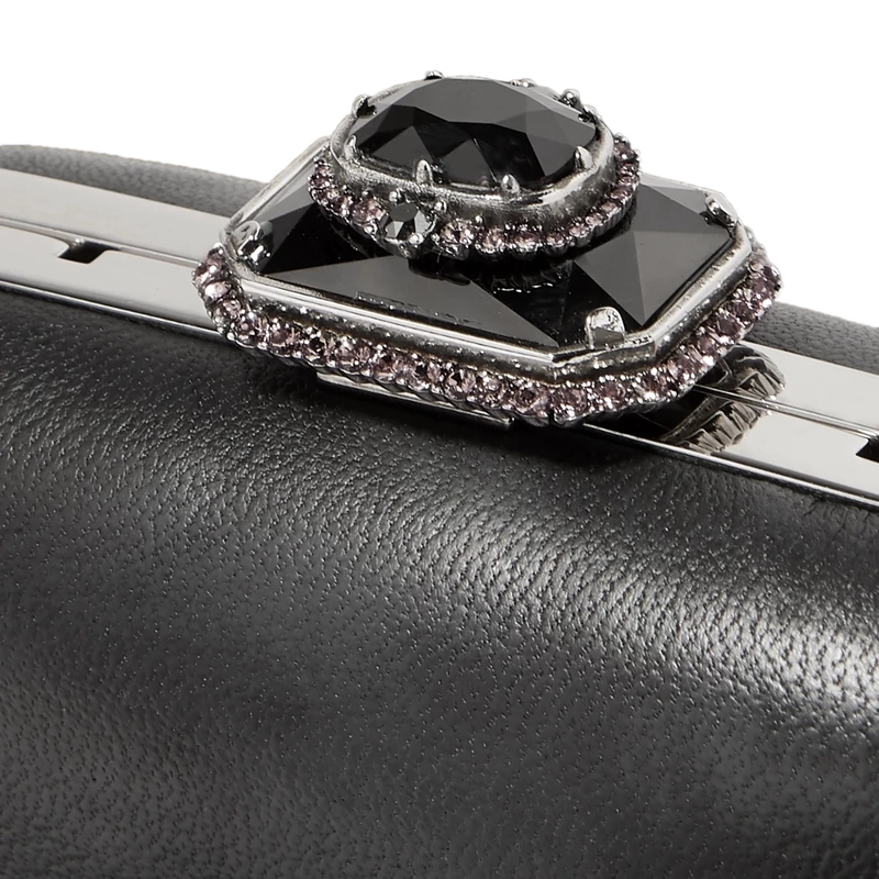 Alexander McQueen Mini Crystal-Embellished Leather Bag