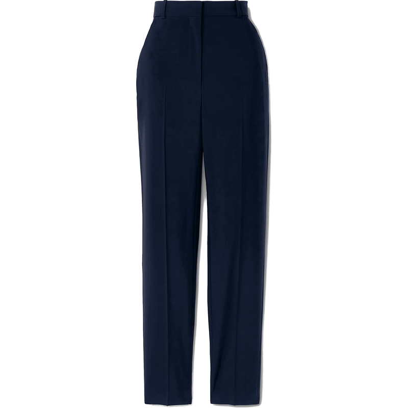 Alexander McQueen Tailored Straight-Leg Trousers in Navy