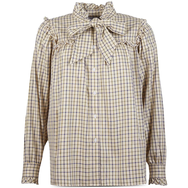 Barbour by Alexa Chung 'Bella' Check Shirt in Navy/Olive