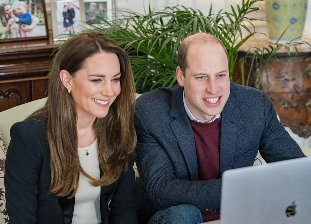 The Duke and Duchess of Cambridge spoke via video link to nursing students from Ulster University’s School of Nursing, Newtownabbey, County Antrim on Tuesday 9th February 2021
