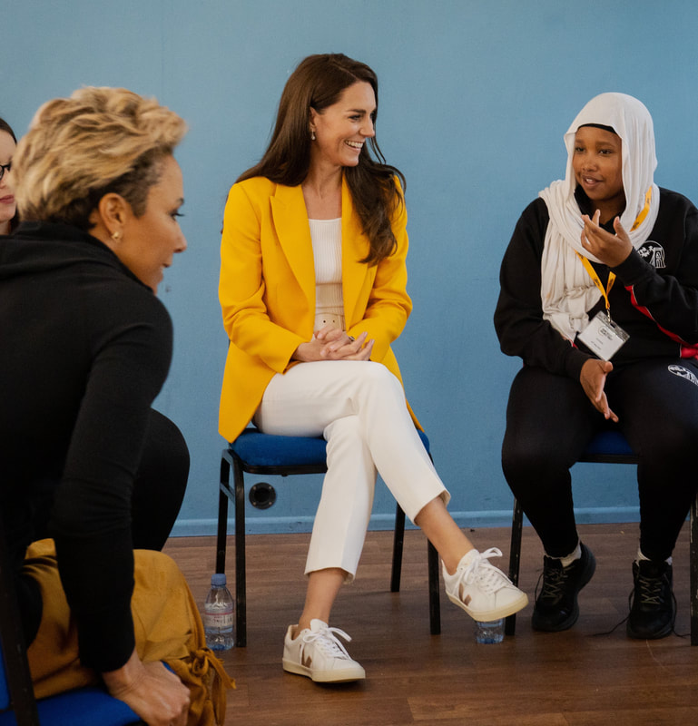 Catherine, Princess of Wales visits Dame Kelly Holmes Trust on 16th May 2023