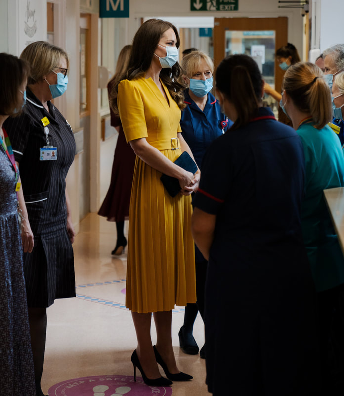 Catherine, Princess of Wales visits the Royal Surrey County Hospital's Maternity Unit on 5th October 2022