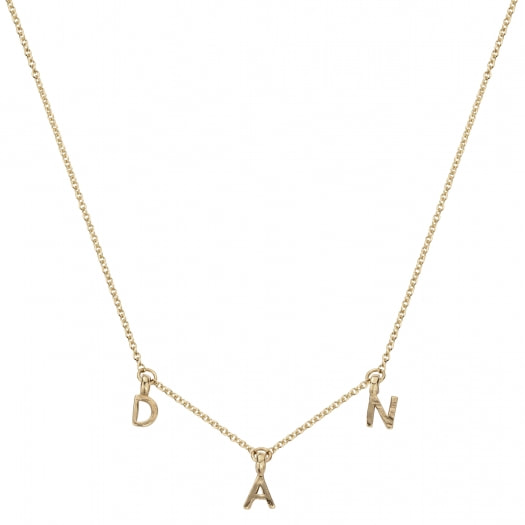 Daniella Draper Gold Fixed Alphabet Necklace