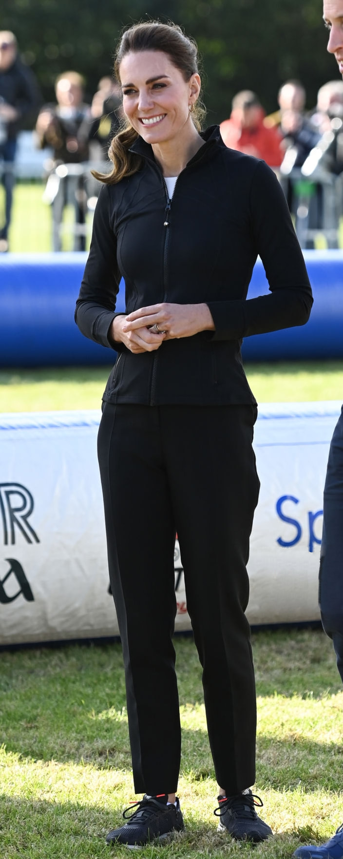 Lululemon Define Jacket in Black Luon as seen on Kate Middleton, The Duchess of Cambridge.