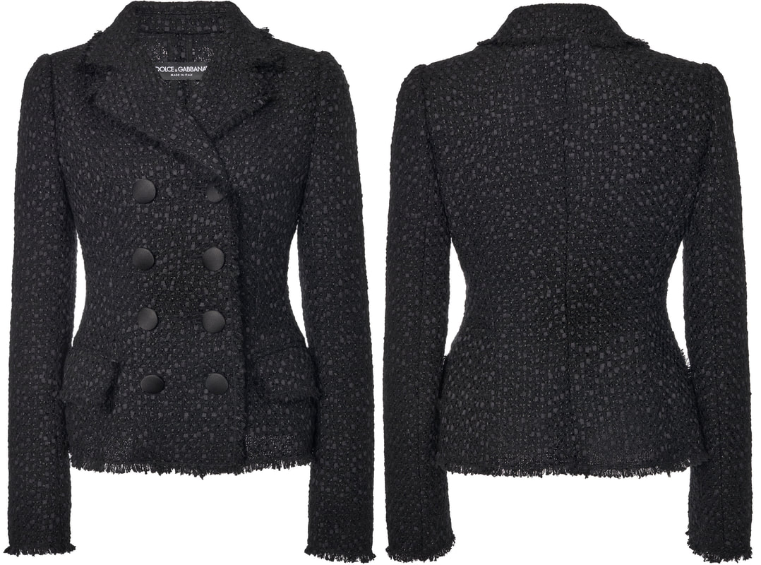 Dolce & Gabbana Double-Breasted Tweed Blazer