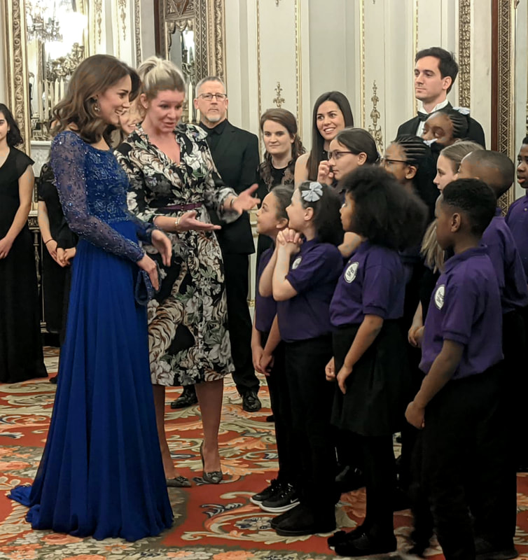 Duchess of Cambridge attends Duchess Kate Place2Be Buckingham Palace reception on 9 March 2020