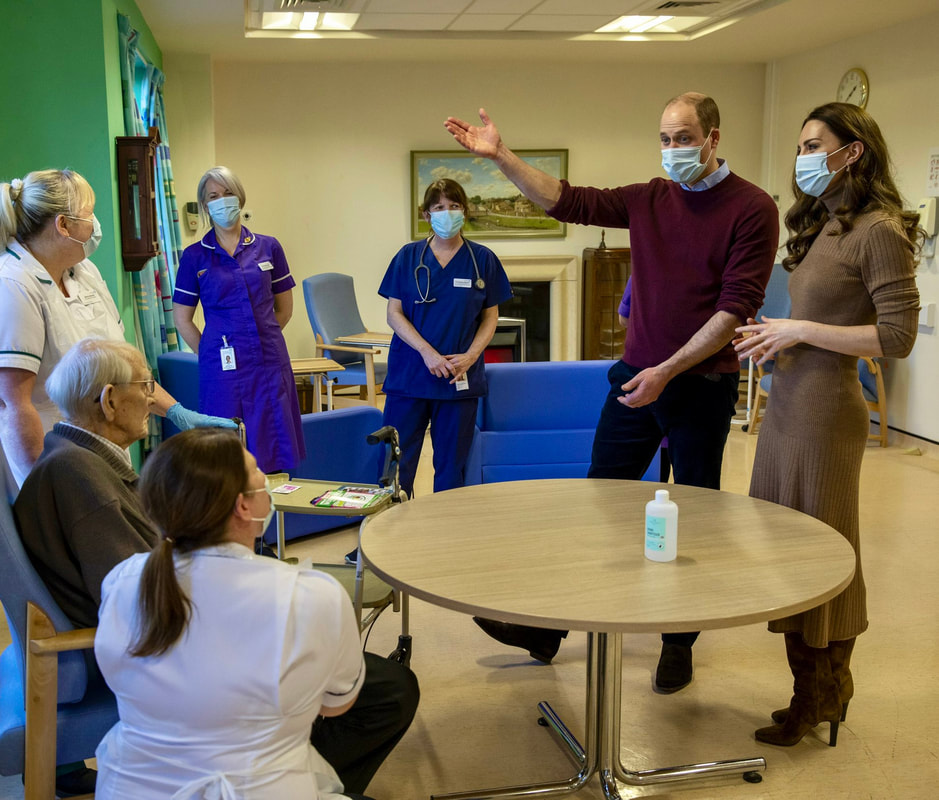 The Duke and Duchess of Cambridge were in Lancashire today for a visit to the Clitheroe Community Hospital 2022