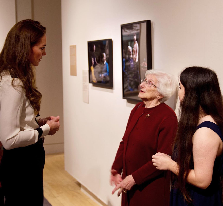 The Duchess of Cambridge viewed the exhibition 'Generations: Portraits of Holocaust Survivors'