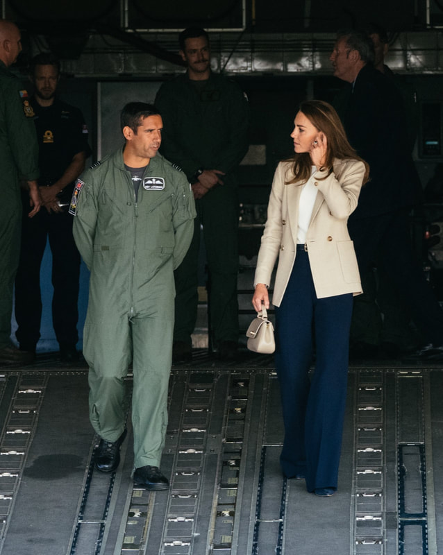 The Duchess of Cambridge visits RAF Brize Norton on 15 September 2021