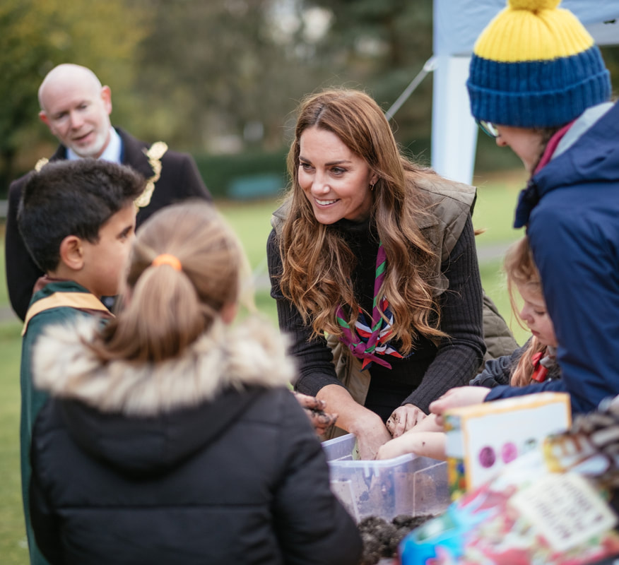 The Duchess of Cambridge learns about The Scouts 