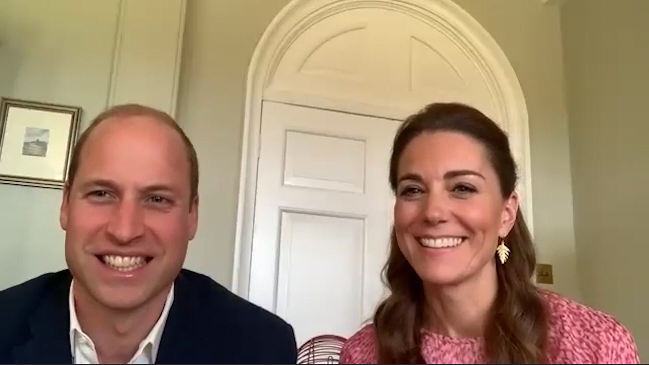 The Duke and Duchess of Cambridge joined residents from the Shire Hall Care Home in Cardiff for a game of bingo via video call