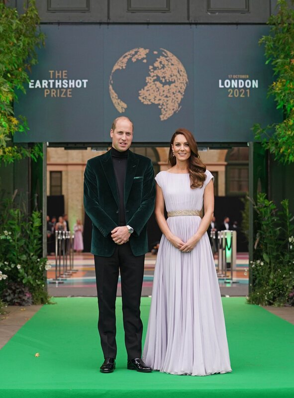 The Duke and Duchess of Cambridge attended the first-ever Earthshot Prize awards in London on 17 October 2021