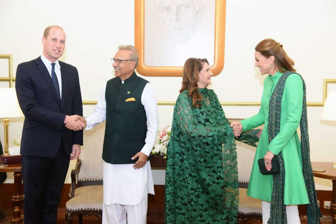 Duke & Duchess of Cambridge meet President of Pakistan