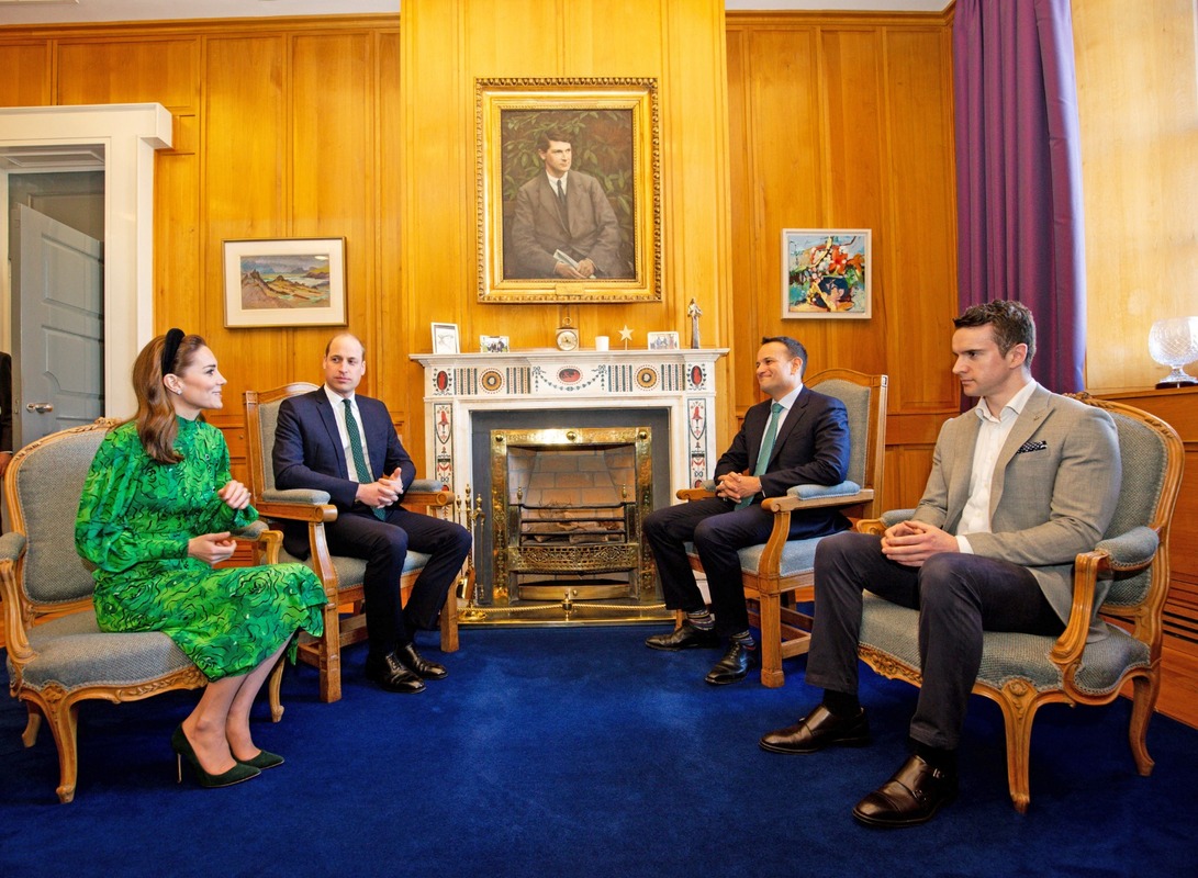 Duke & Duchess of Cambridge meet Taoiseach Leo Varadkar and Matthew Barrett on 3 March 2020