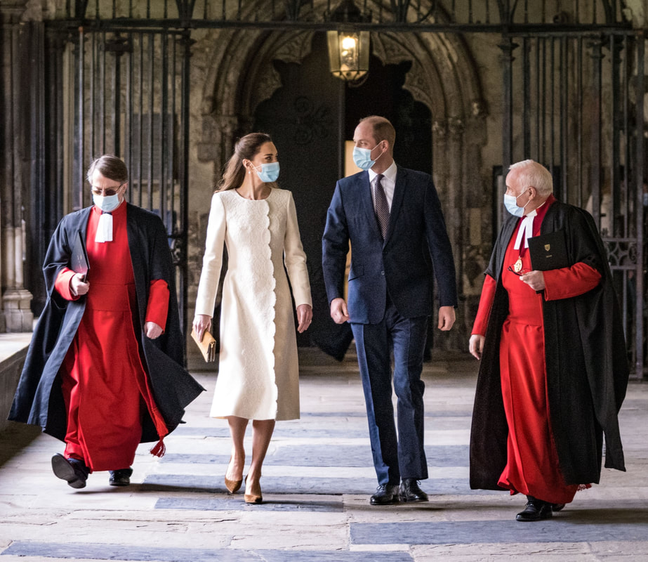 On the National Day of Reflection, one year since the first lockdown in the UK, The Duke and Duchess of Cambridge took part in a moment of reflection at Westminster Abbey on 23 March 2021