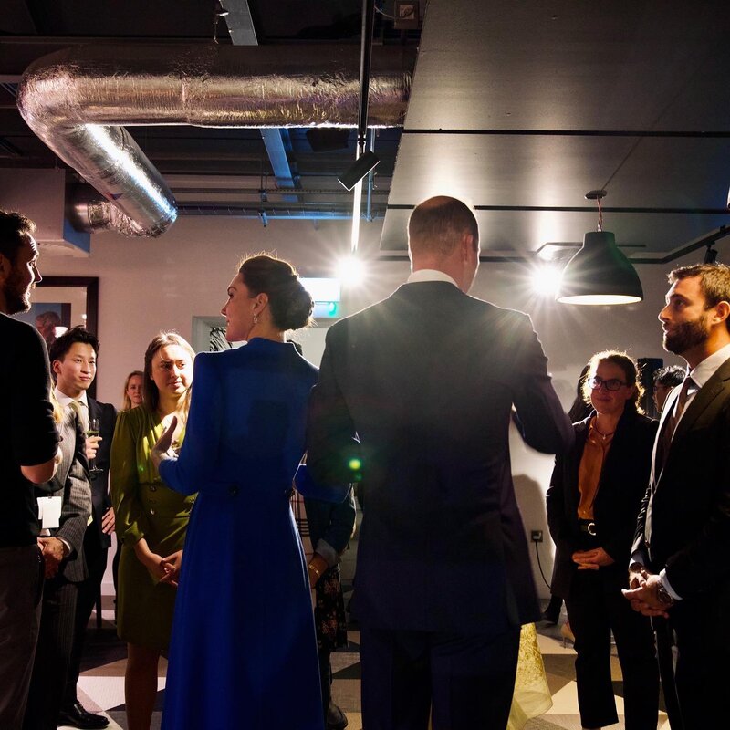 The Duke and Duchess of Cambridge attended a reception for the Finalists of the first Earthshot Prize Awards at the Clydeside Distillery, on the sidelines of the COP26 summit.