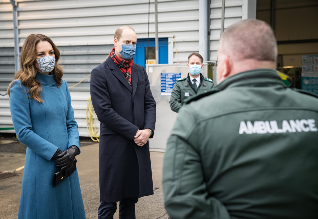 Duke and Duchess of Cambridge meet Scottish Ambulance Service paramedics on 7 December 2020