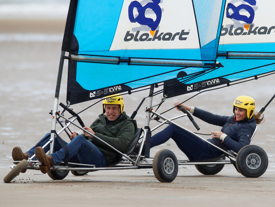 The Duke and Duchess of Cambridge started Day 3 of Royal Visit Scotland on the West Sands Beach at St Andrews, joining Fife Young Carers for a session of land yachting on 26 May 2021