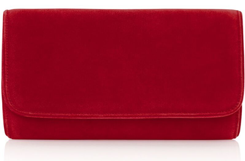lipstick red Emmy London 'Natasha' clutch bag