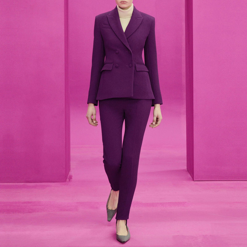 Emilia Wickstead Purple Pant Suit