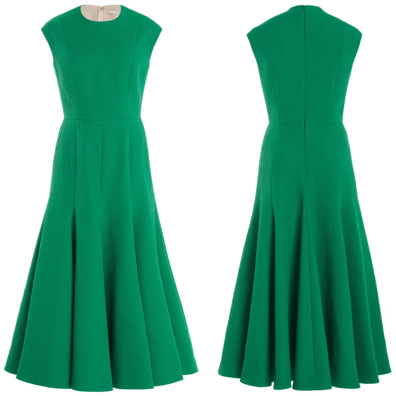Emilia Wickstead 'Denver' Dress in Green 
