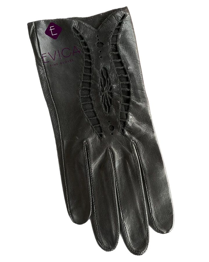 Evica Milovanov Penezić perforated leather gloves 
