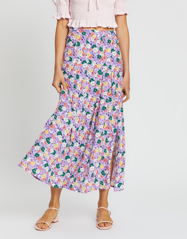 Faithfull the Brand Nefeli Floral midi skirt