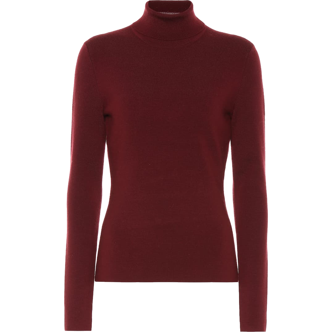 Gabriela Hearst May Turtleneck Sweater in Burgundy