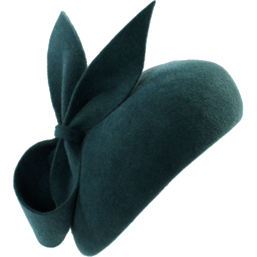Gina Foster Millinery 'Meribel' Beret in Forest Green