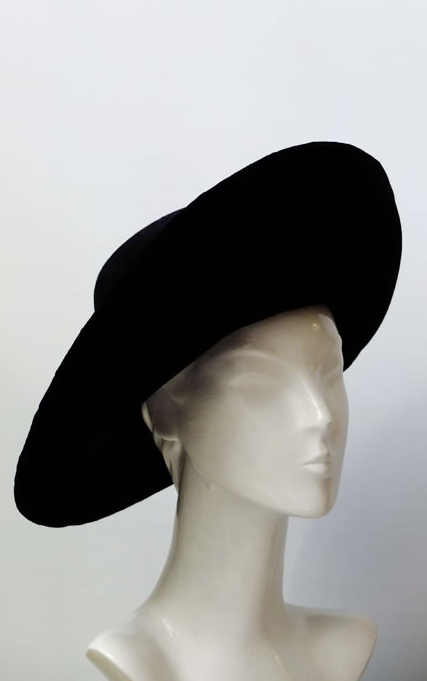 John Boyd black wide-brimmed hat