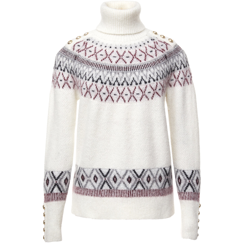 Holland Cooper Fairisle Knit Sweater in Cream