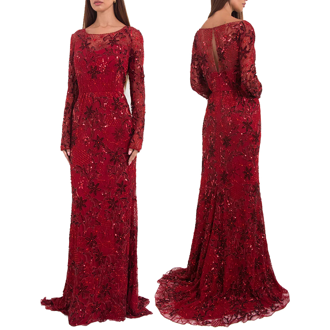 Jenny Packham Elodie Gown in Red