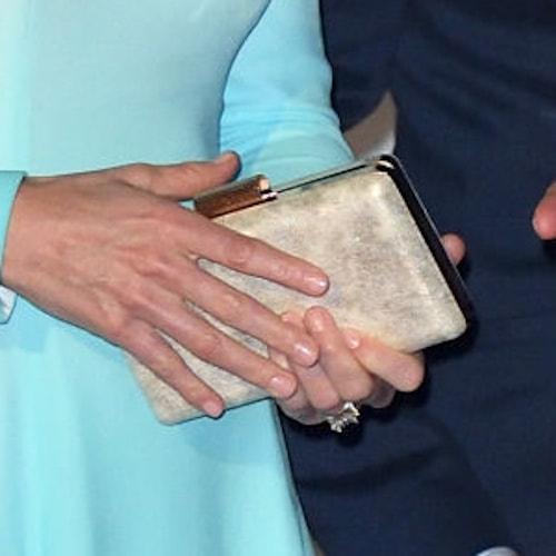 Duchess Kate carries Zeen Cream Gleam clutch