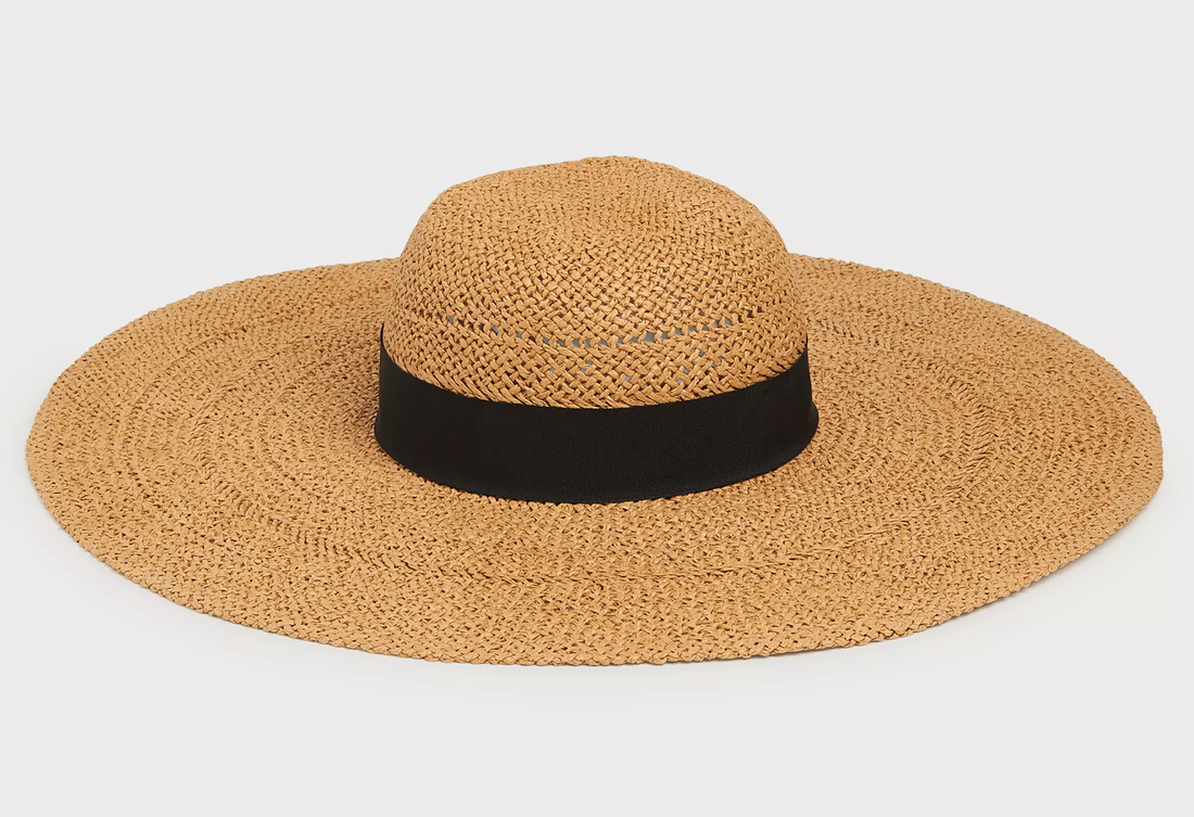 LK Bennett 'Saffron' Straw Floppy Sun Hat in Natural 