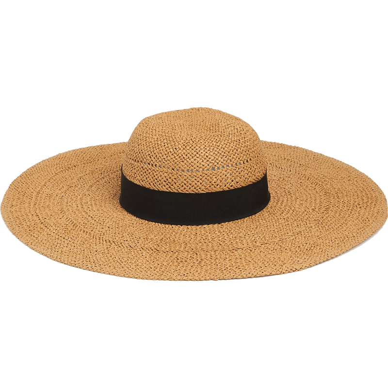 LK Bennett Saffron Straw Floppy Sun Hat in Natural