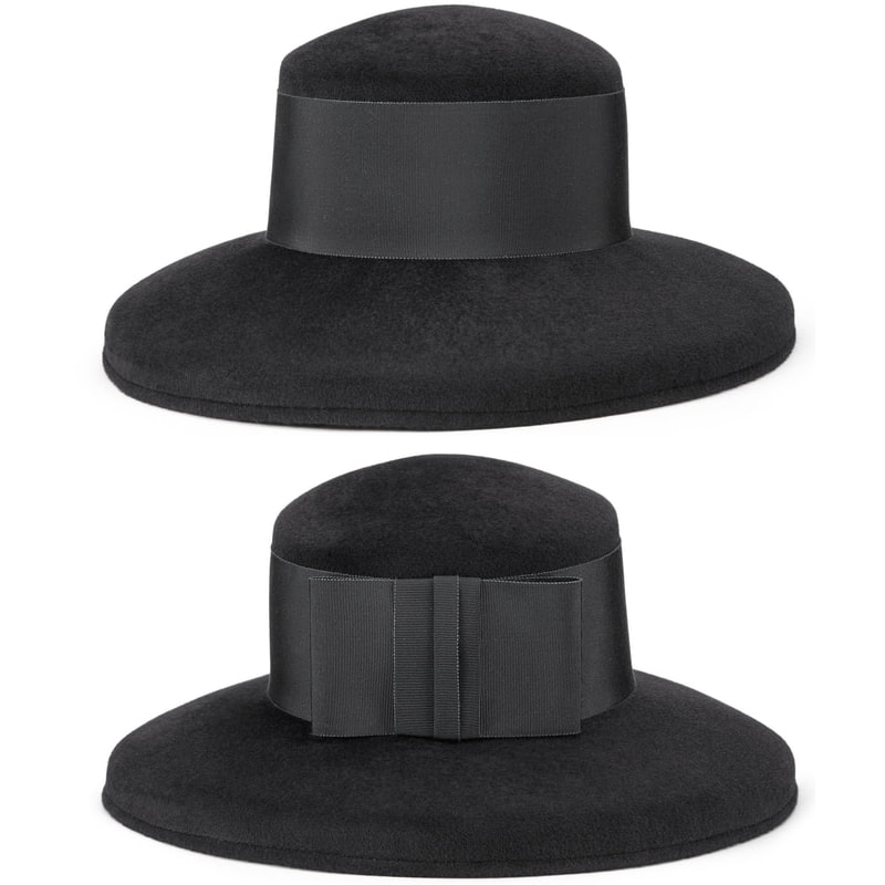 Lock & Co Tiffany Drop Brim Hat in Black