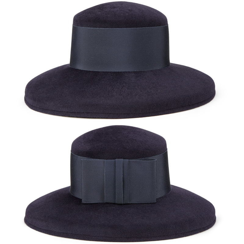 Lock & Co Tiffany Drop-Brim Hat in Navy