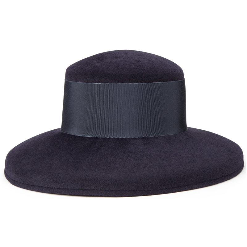 Lock & Co Navy Tiffany Drop-Brim Hat
