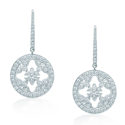 Mappin & Webb 'Empress' Diamond Carriage Earrings
