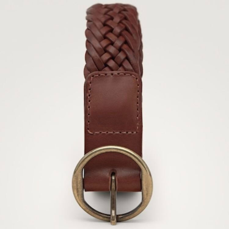 Massimo Dutti Braided Leather Belt