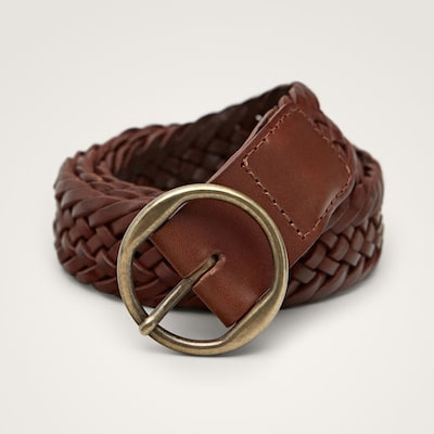 Massimo Dutti braided leather belt