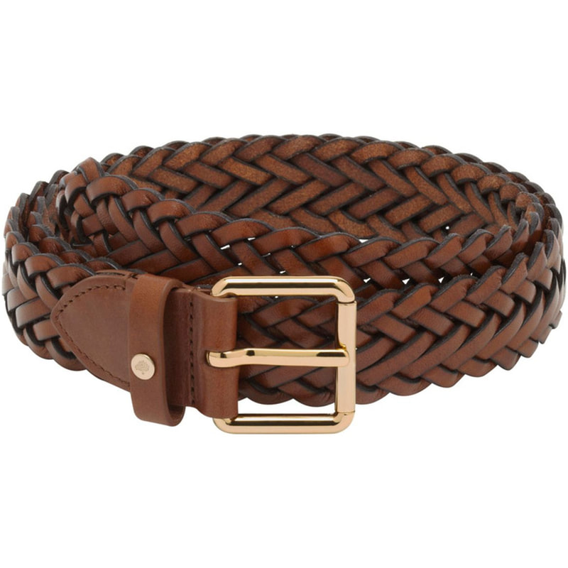 Mulberry Braided Belt in Tan
