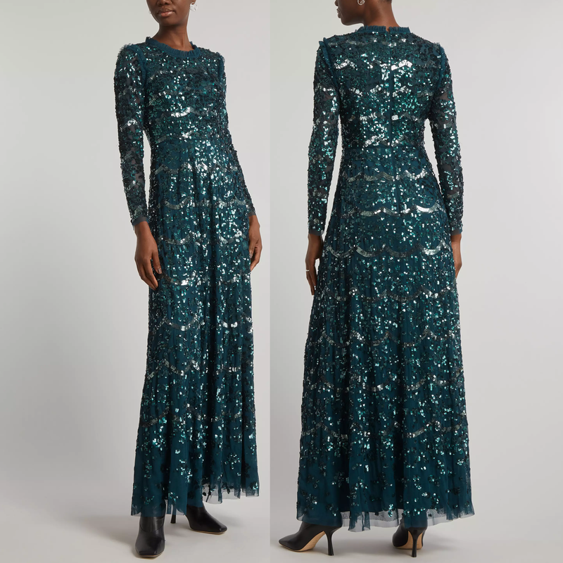 Needle & Thread Alicia Gown in Emerald Green- Kate Middleton Dresses ...