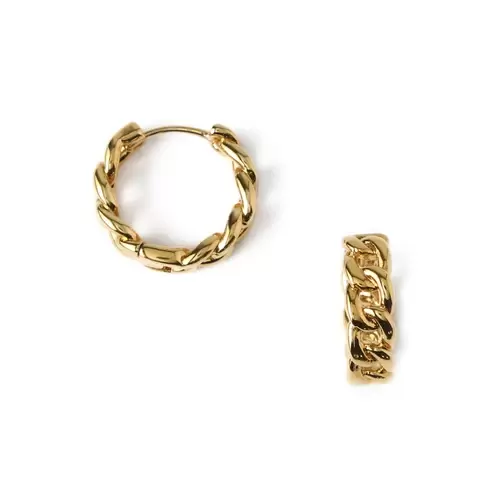 Orelia chain huggie hoop earrings 