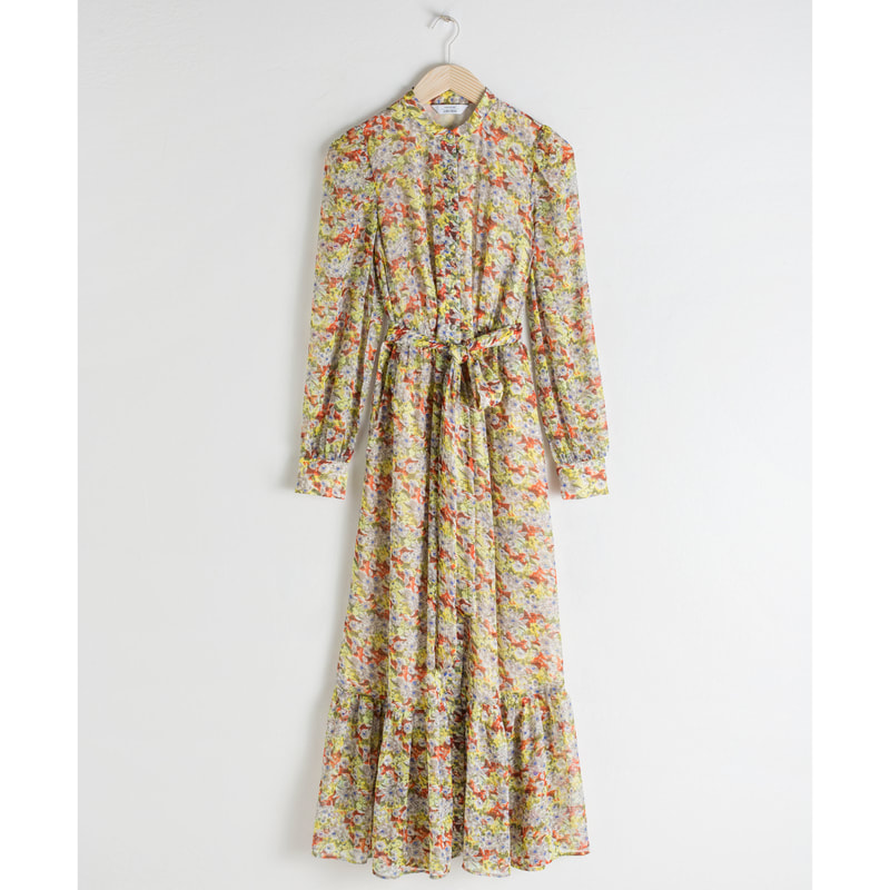 Other Stories Floral Ruffled Maxi Dress 
